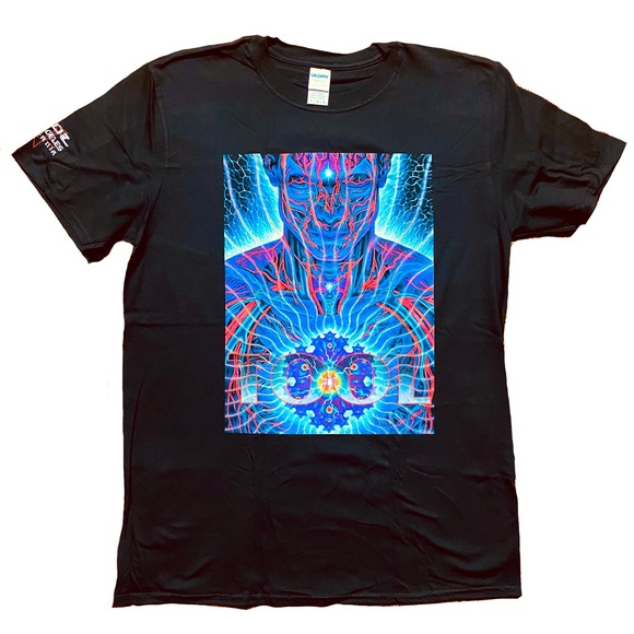 Tops - TOOL BAND SYDNEY FEBRUARY 17th 2020 CONCERT TEE ALEX GREY